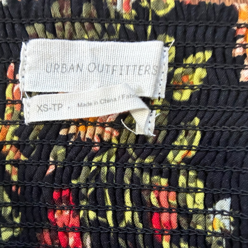 Urban Outfitters Bambi Ruched Front Boho Cottagecore Top - Picture 5 of 6